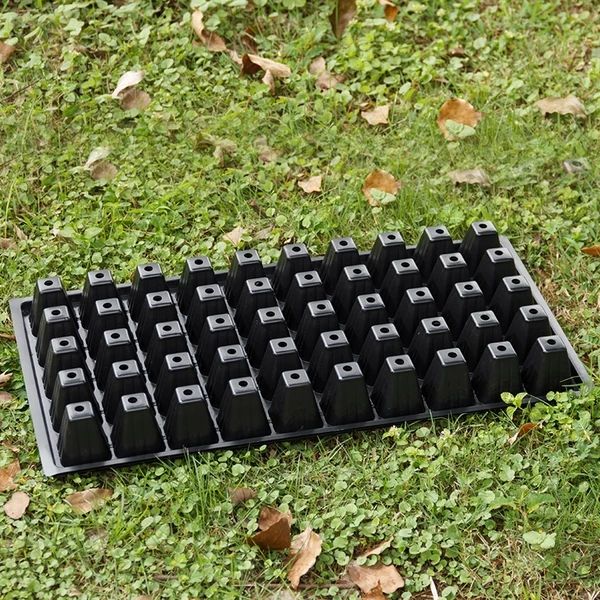 育苗袋/育苗杯/容器袋  正品穴盘育苗盘全新PVC穴盘托盘育苗盒器草莓多肉苗木育苗盘托