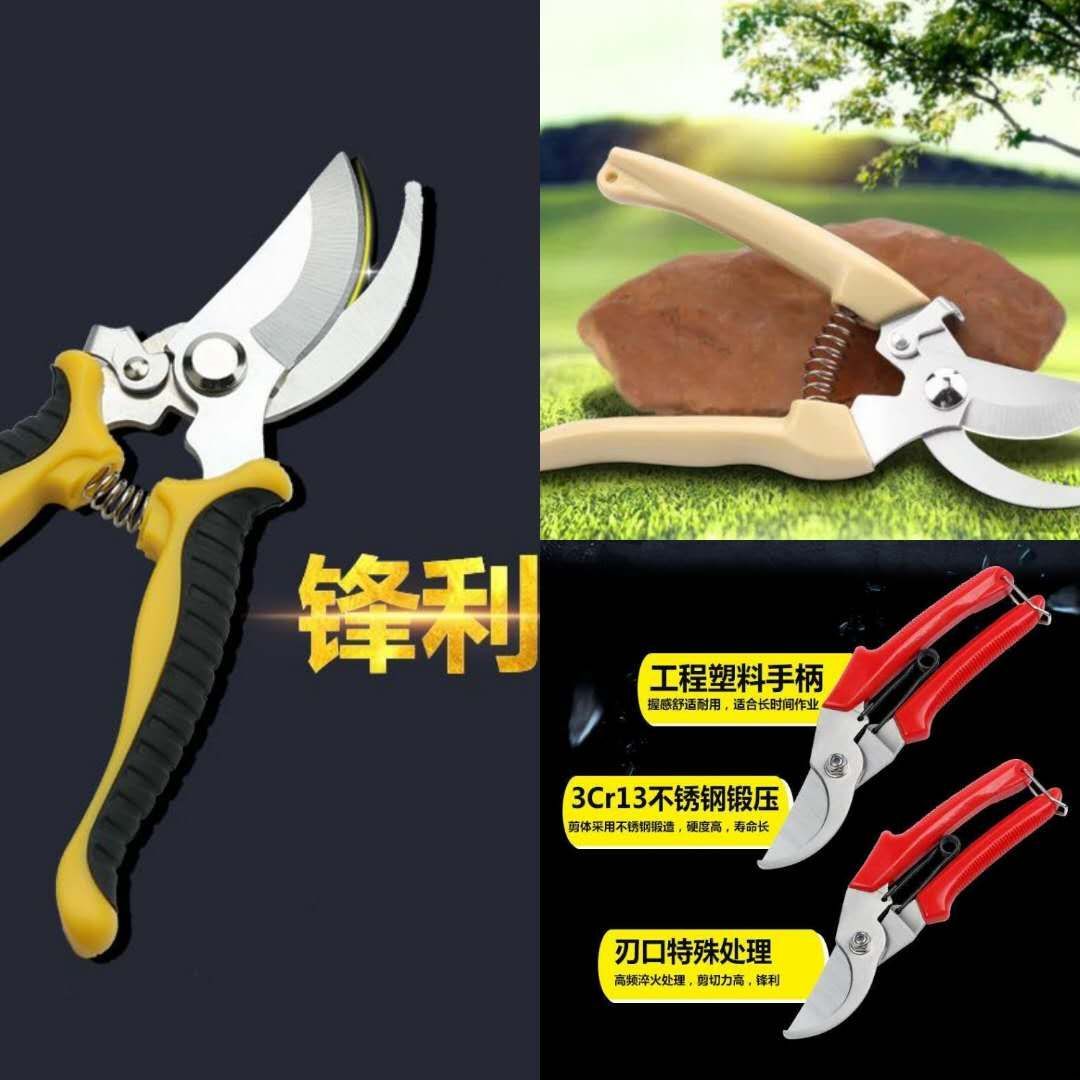 修枝剪刀 现货厂家批发园艺果枝剪多功能树枝剪园林剪刀防滑省力