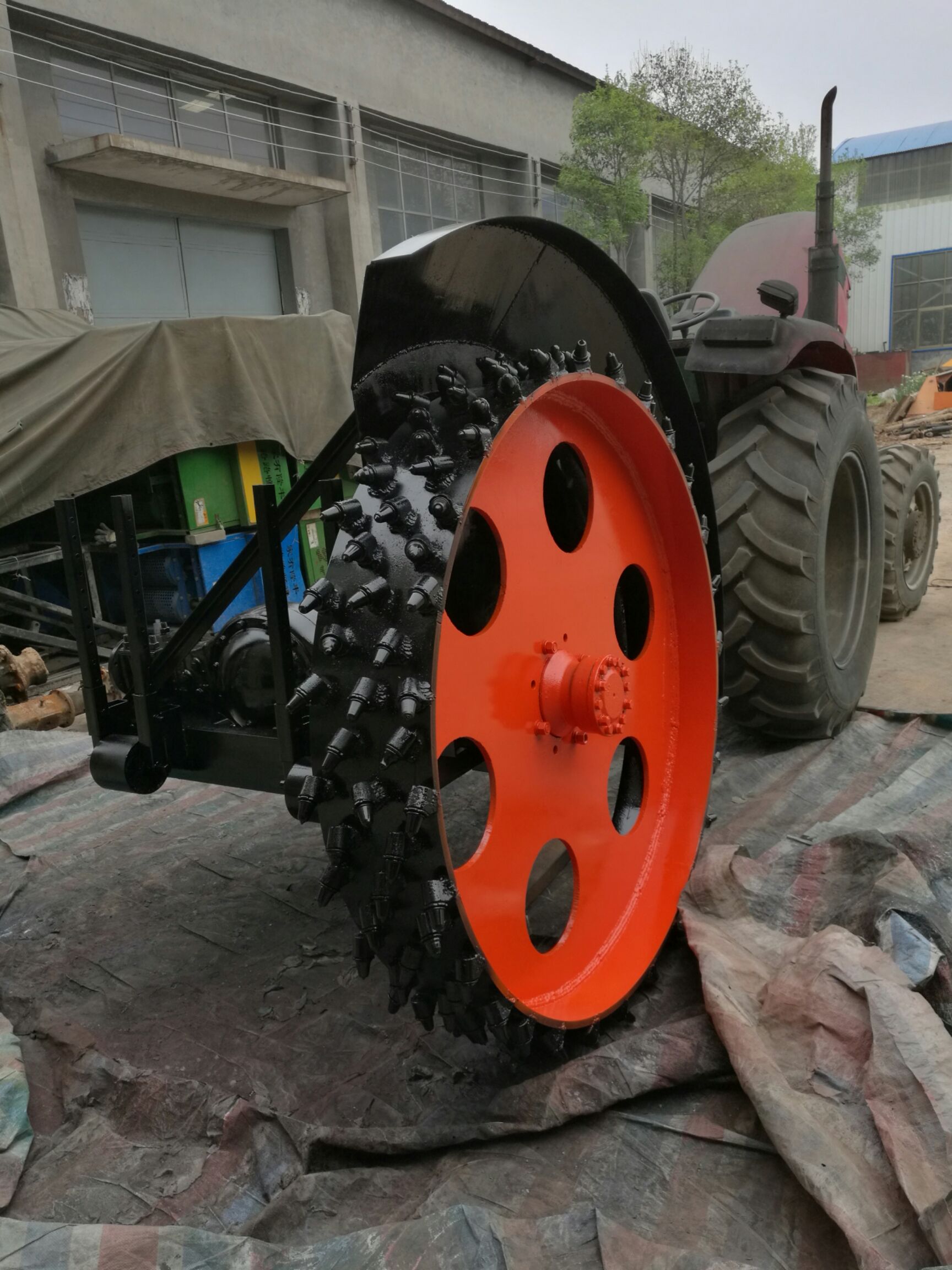 圆盘式水泥路沿石开沟机单双链条工程开沟机自来水燃气管道开沟机