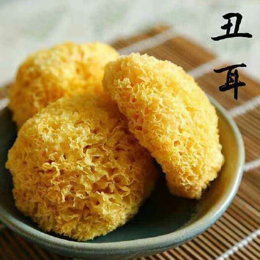 古田县丑耳 淡黄色 干银耳 朵状银耳 