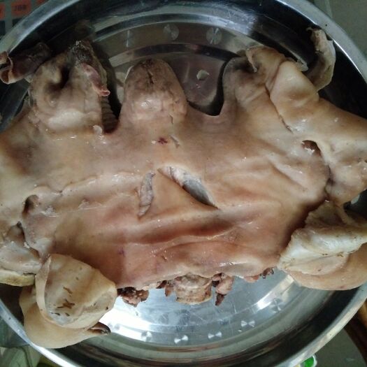 阳信县羊头 全熟火烧去毛羊脸