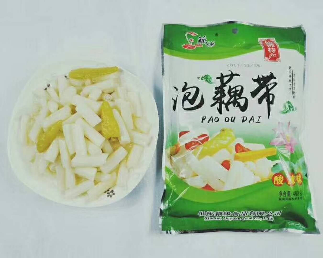 脆藕片  酸辣泡藕带湖北特产开胃小零食