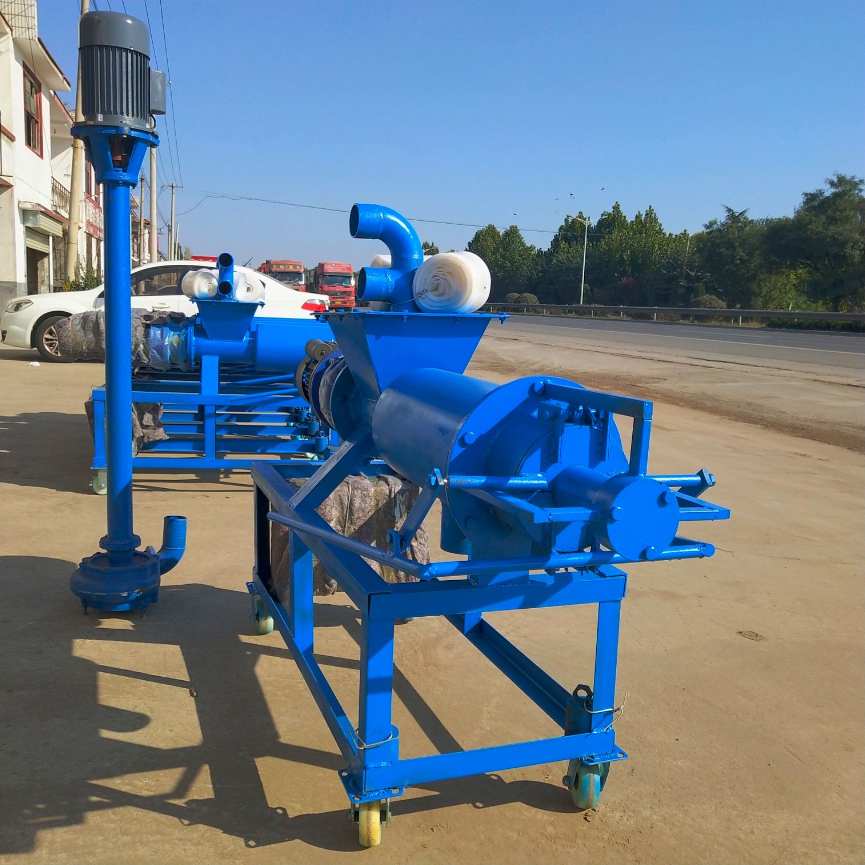 粪便干湿分离机  粪便干湿鸡粪脱水机