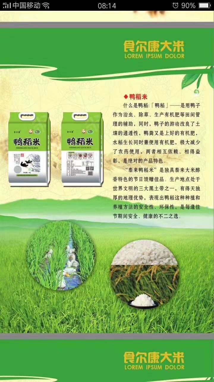 稻鸭共生有机大米  一等品 一季稻 粳米 卖的不是数量是品质！