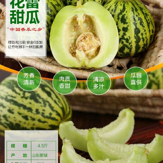 廊坊花蕾甜瓜 1.5斤以上 