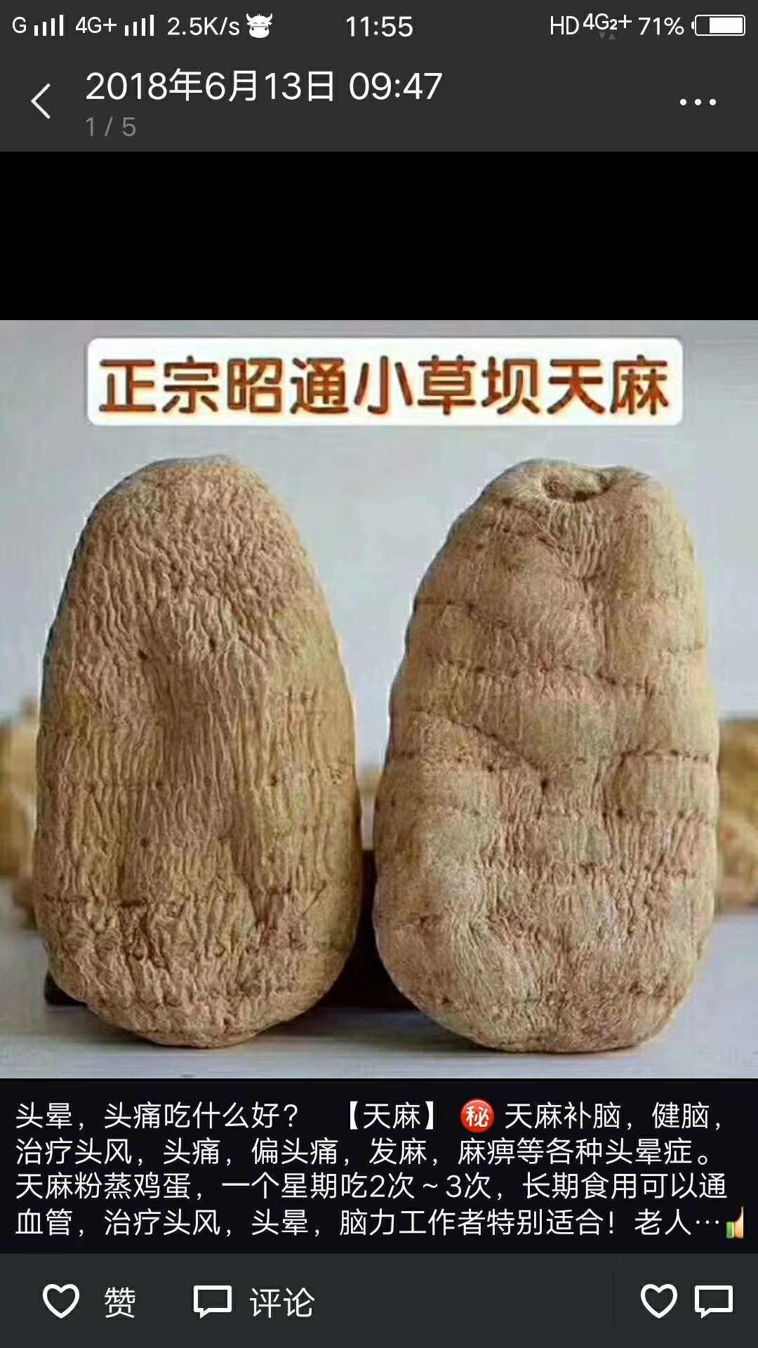 小草坝天麻 正宗货,纯无硫