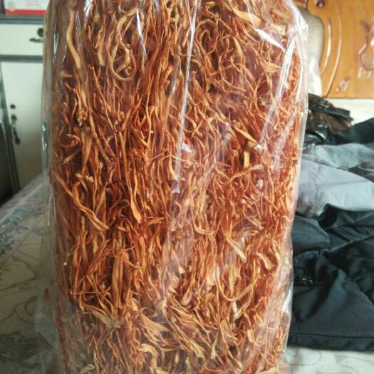 灯塔市人工培植虫草花  散草中粗条，干净，颜色漂亮，条形均匀。