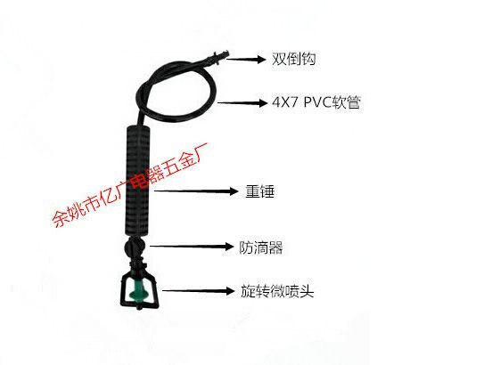 鄄城县吊挂微喷头 
