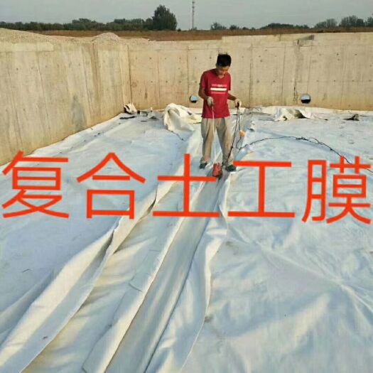 德州防雨布 复合土工膜-两布一膜-防渗膜-蓄水池水库养殖场-灌溉水渠-鱼