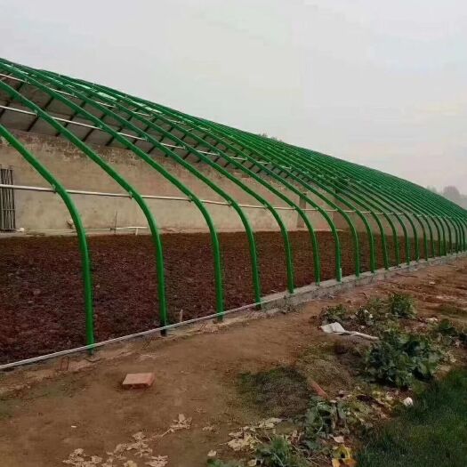 天津蔬菜大棚  河南养大鹅小鸡大棚骨架拉杆六分管加工一体化厂家