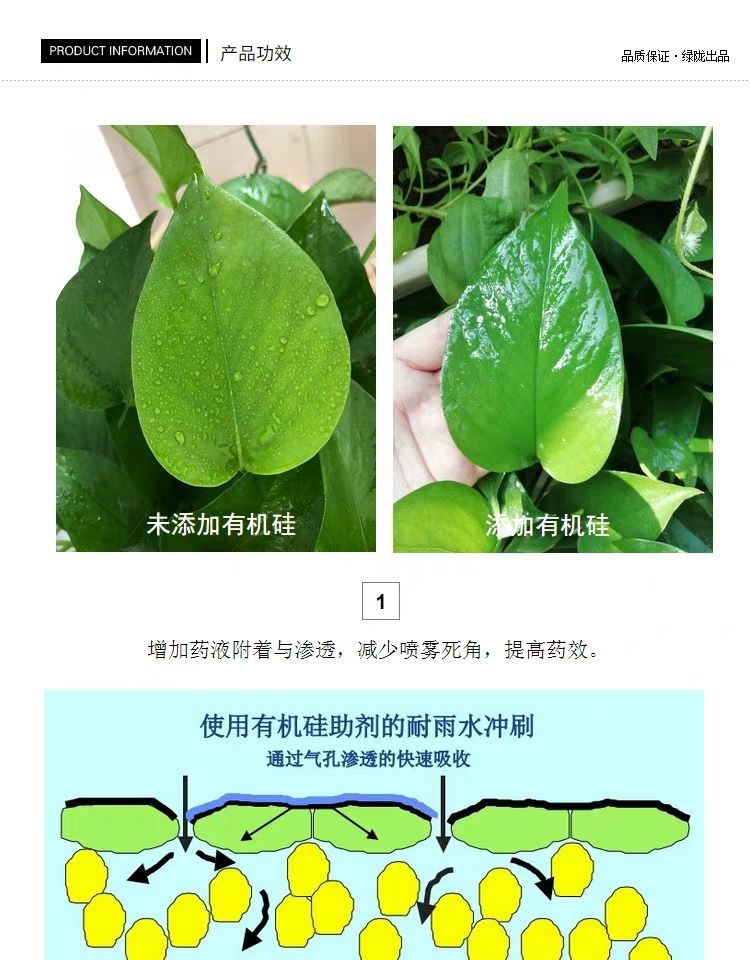 硅肥  农用有机硅助剂农药叶面肥增效剂叶面附着扩展剂渗透剂
