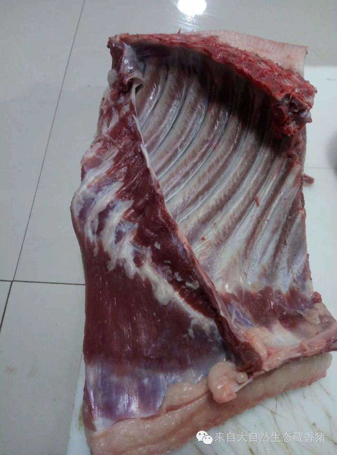  藏香猪被誉为猪肉中的人参，是原始的瘦肉型种猪，属于外牧养类。