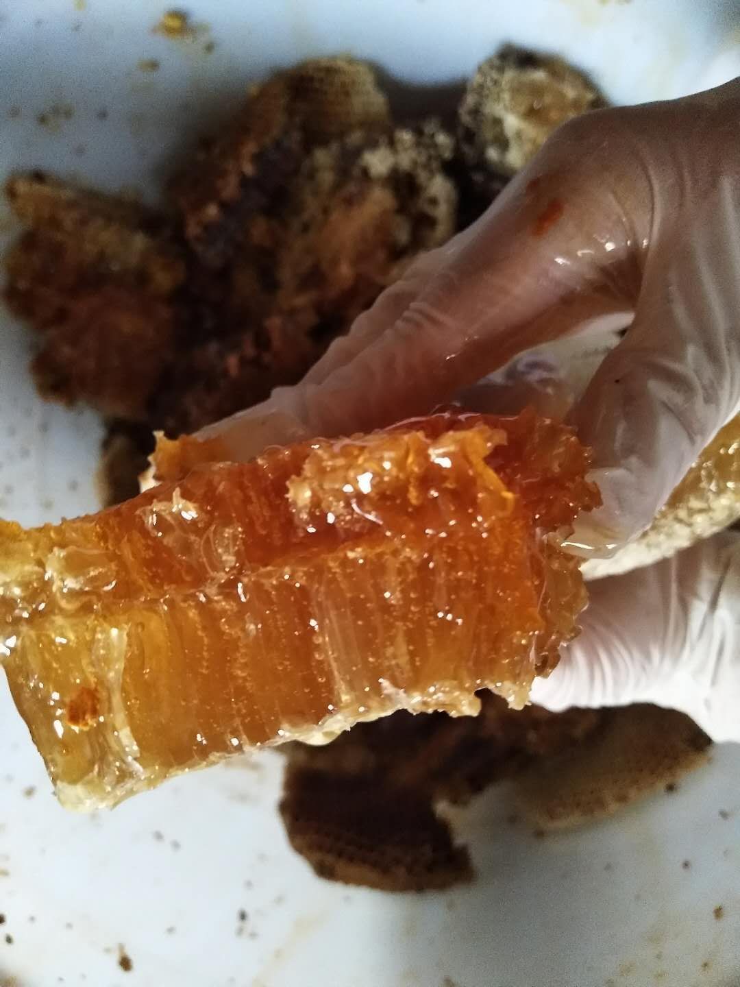  农家土蜂蜜纯，保证从蜂窝取出来什么样你收到就是什么样