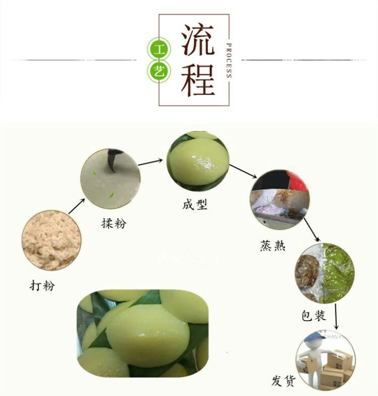 黄元米果  高粱斗笠米果农户手工自制天然灰水糍粑食用艾米果真