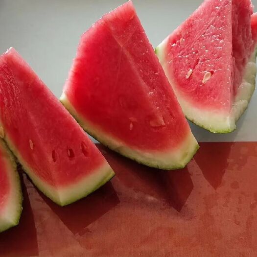 夏邑县夏邑蜜哥8424西瓜，大红瓤，口感好，糖分高，体型圆，外观