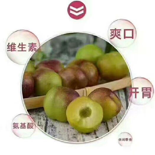 屏山县半边红李子 半边红，茵红李