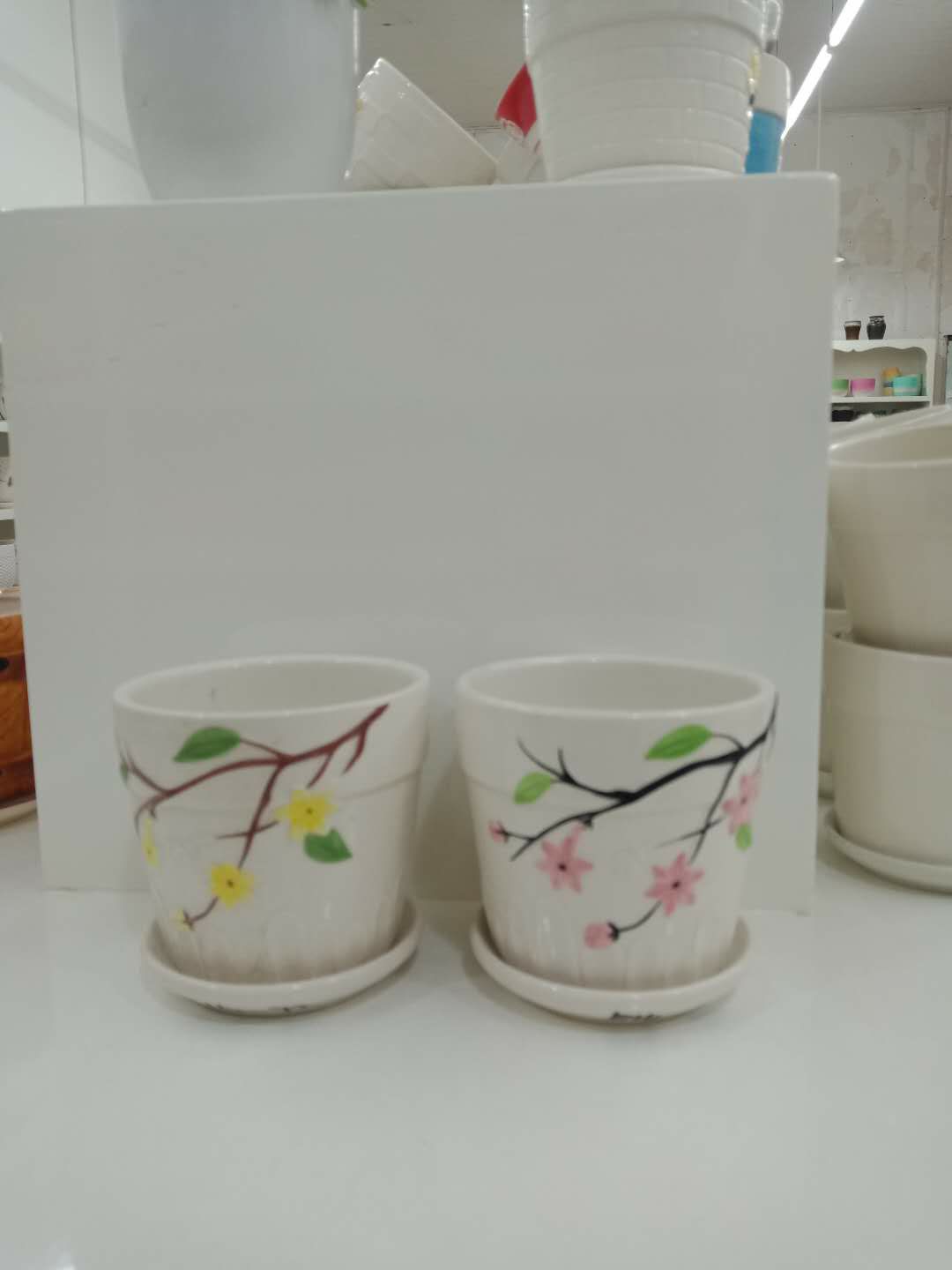 花盆 套二装，一箱96个两箱起批直径9cm高9.5cm