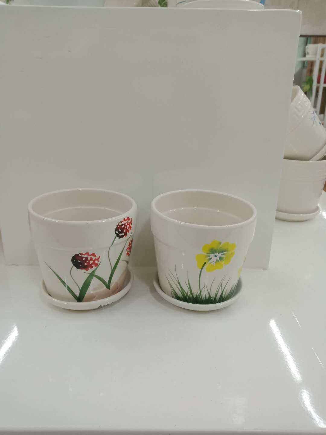 花盆 套二装，一箱96个两箱起批直径9cm高9.5cm