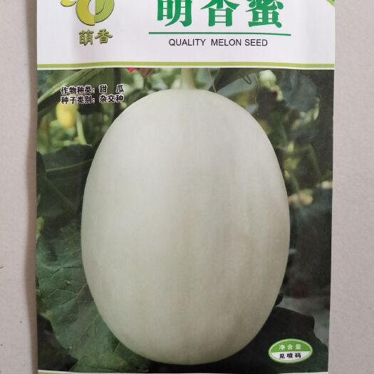 寿光市萌香玉甜瓜种子超甜肉质酥脆抗病耐裂高圆形果色晶莹剔透肉厚腔