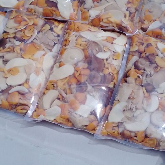 凤城市野生菌罐头  五彩华子蘑罐头，开袋即食煲汤。