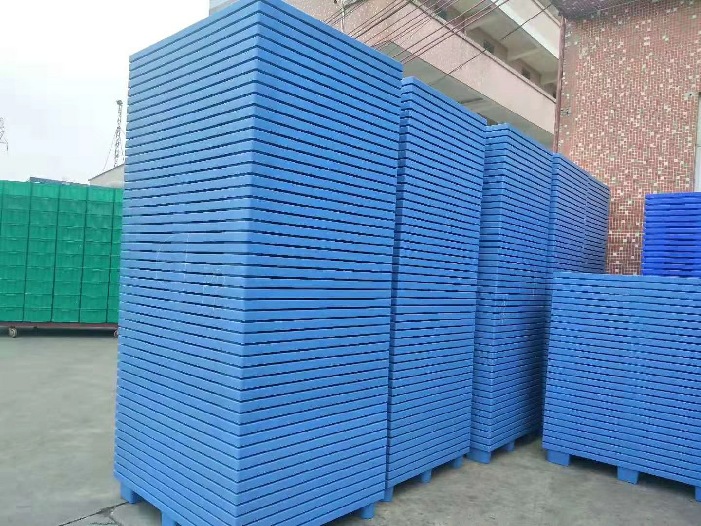 塑料托盘 塑胶托盘塑料托板田字型地台板九脚网格卡板双面垫仓板