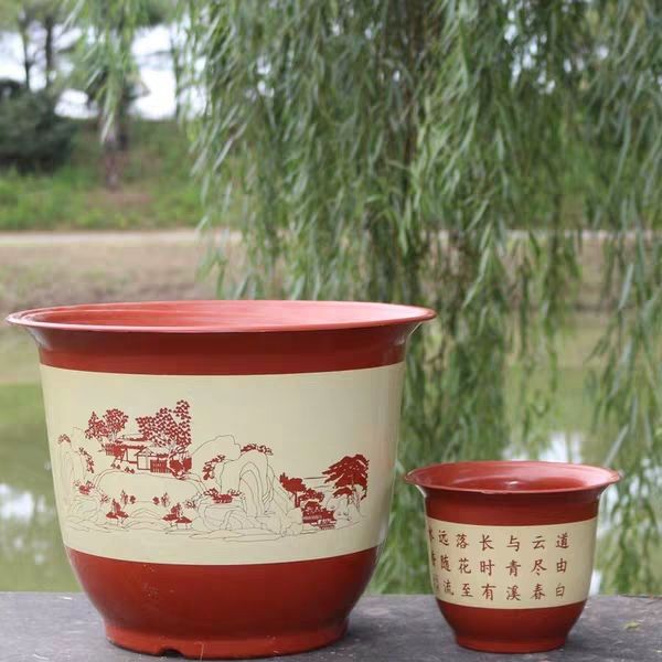  仿陶瓷花盆  观赏花盆