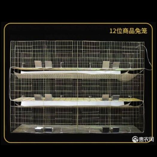 嘉祥县养殖设备 厂家直销养殖兔笼加粗9位12位子母笼种兔繁殖笼