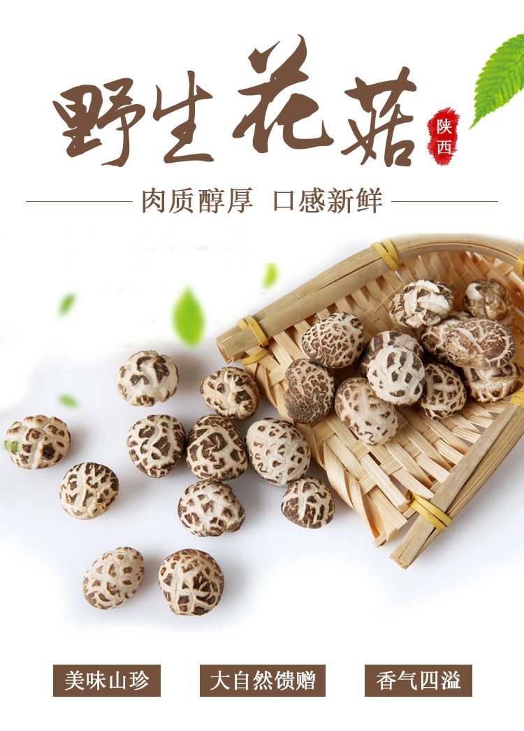 野生香菇 来自大自然的礼物，纯野生花菇