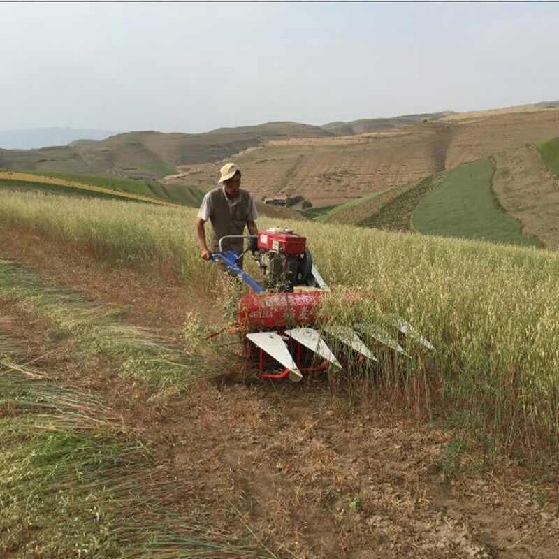  小型一米苜蓿艾草收割机 柴油自走式大豆玉米秸秆收割机