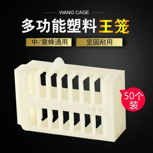 长葛市 蜜蜂王笼中意蜂通用多功能塑料囚王笼扣王笼关王器养蜂工具50