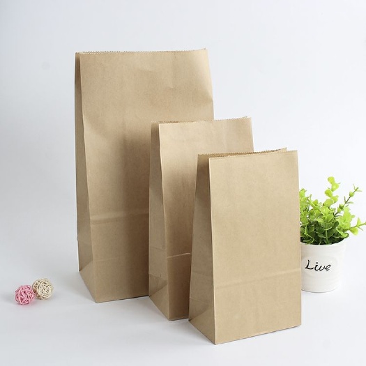 苍南县 好品质食品纸袋 牛皮纸袋 可定制一次性外卖食品打包袋