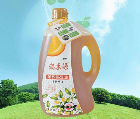 农安县笨榨豆油  5L满禾源笨榨熟豆油  磨砂桶 东北传统老豆油