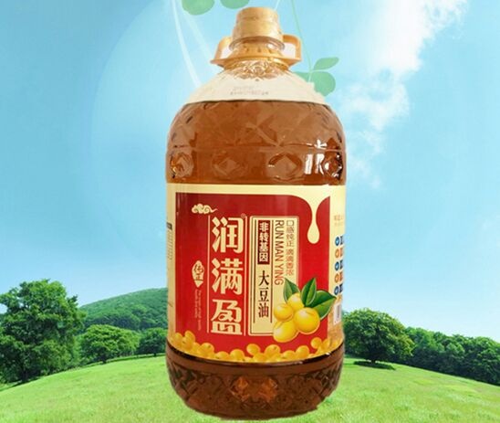 农安县非转基因大豆油  5L润满盈非转基因三级大豆油～东北大豆油