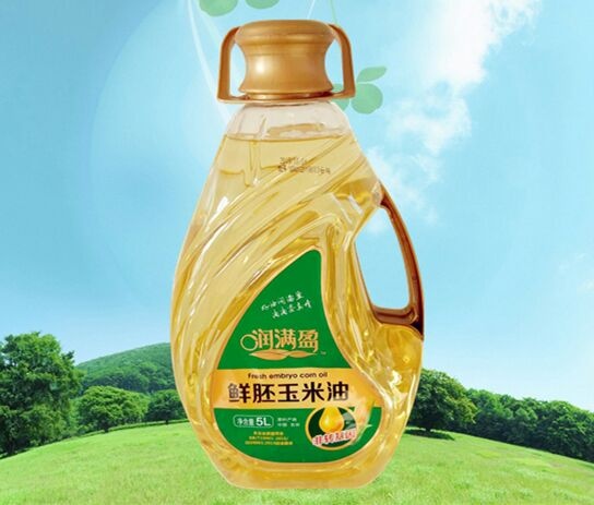 农安县压榨玉米油  5L×4桶 润满盈鲜胚玉米油 异形桶