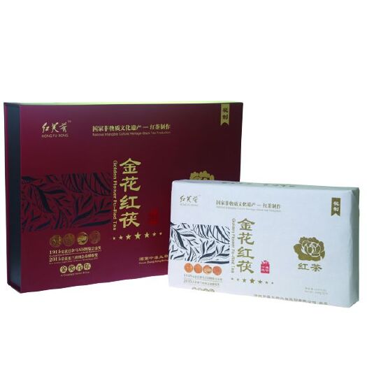 安化县茯砖茶 金花茯砖