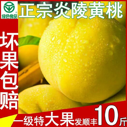 炎陵县 品牌，炎陵黄桃精选，包邮代发