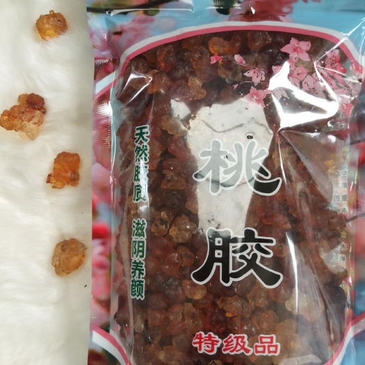 随县 天然野生桃胶500克装包邮，农家产地桃胶支持一件代发，