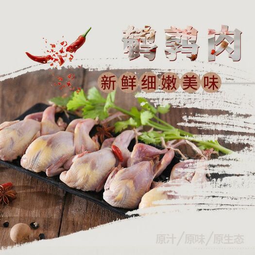 潮州新鲜现杀鹌鹑肉放血白条鹌鹑肉16只包邮孕妇煲汤老人补身烧烤