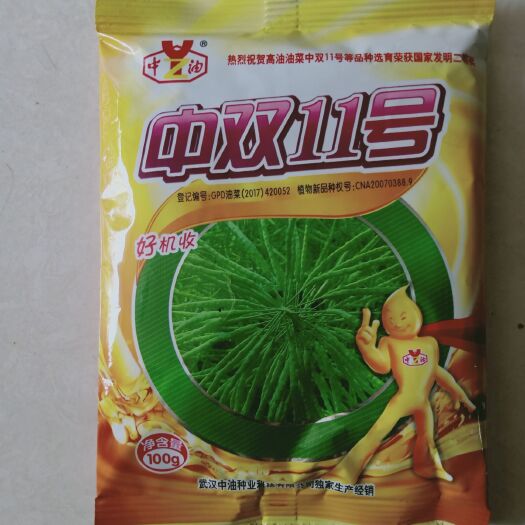 沭阳县油菜籽种子 中双11号油菜种子100克一罐