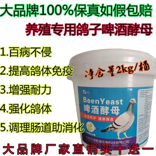 郑州饲料酵母粉 【10增1】啤酒酵母粉信鸽赛鸽鹦鹉促食鸽子活菌酵母鸽用啤酒酵