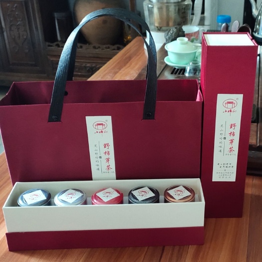 山阳县柿叶茶 野柿芽小罐茶（每袋两盒10罐，每盒5罐）