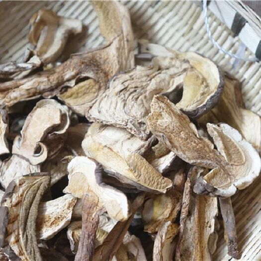 镇巴县白牛肝菌干片，美味牛肝菌