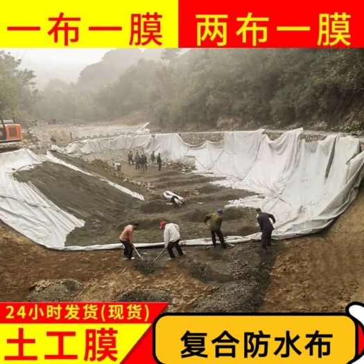 德州 复合土工膜 两布一膜 鱼池藕池蓄水池  土工膜防渗防渗防水