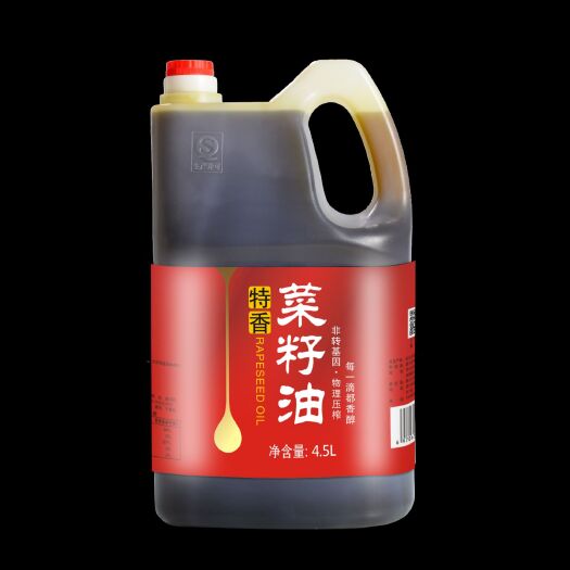 广汉市八零耕夫特香菜籽油5L/桶 食用油 非转基因物理 厂家直销
