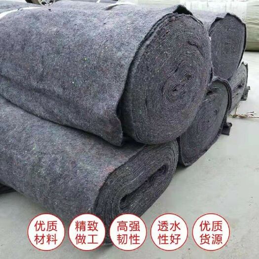 德州地布 花色毛毡白色黑色公路养护保温被养护家具包装