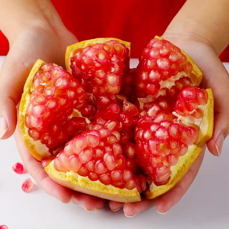 [会理石榴批发] 大凉山会理青皮硬籽石榴甜石榴