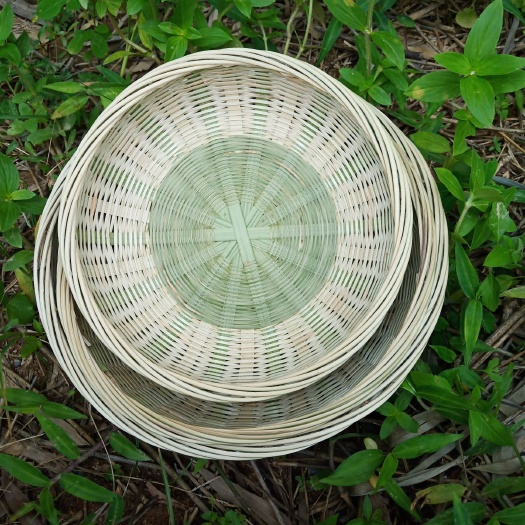 灵山县收纳篮 纯手工制作竹编筐工艺品蔬果篮杂物筐鸡蛋篮零食收纳筐竹装饰