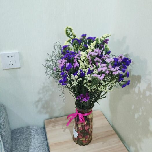  勿忘花花束 客厅干花装饰家居装饰摆件 客厅满天星真花干花