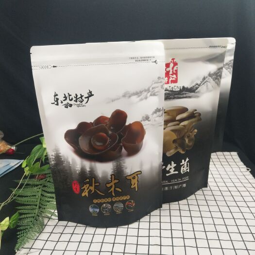 东光县 东北野山参包装袋，特产自封袋，黑木耳牛皮纸自立开窗袋