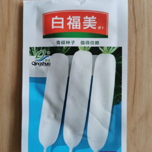 文成县白福美白萝卜种子长圆筒形不易糠心光滑全白耐低温品质优良